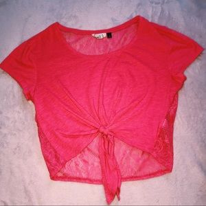 Hot pink SO top.